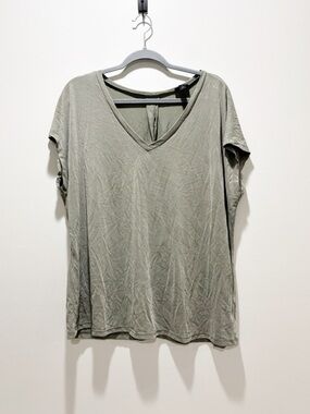 torrid Olive Green V-Neck Modal Blend Short Sleeve Tee Casual Comfy 1X